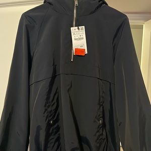 Black Pullover Raincoat